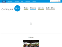 Tablet Screenshot of catequesehoje.org.br